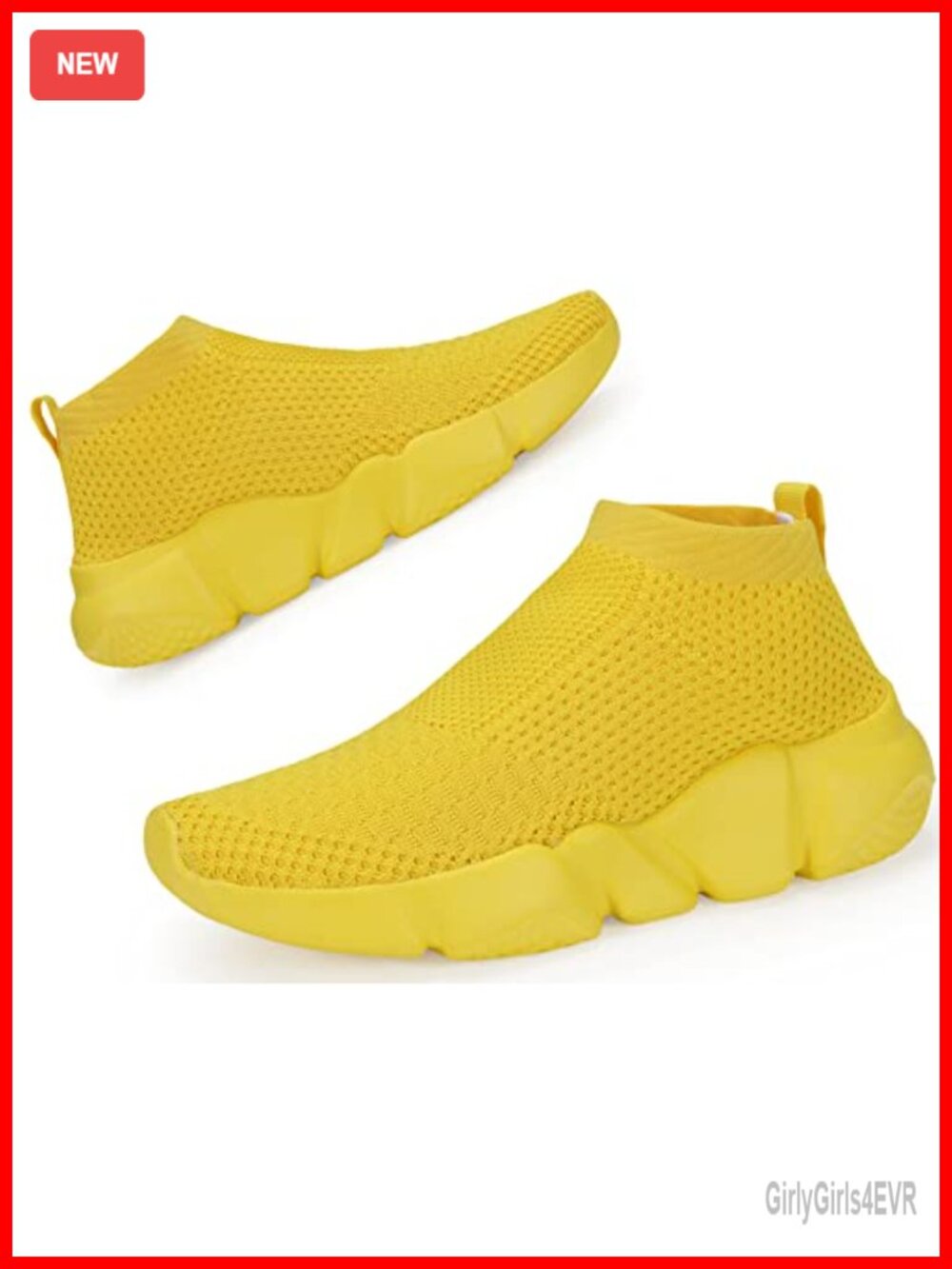 Women's Lightweight Knit Slip On Sneakers Walking Running Athletic Shoes